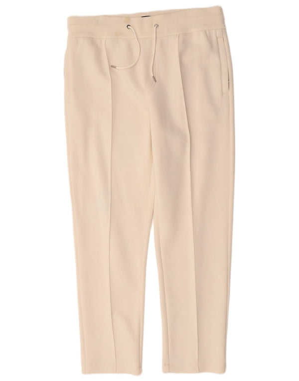Pantaloni casual slim da uomo Hugo Boss grandi W36 L30 cotone beige