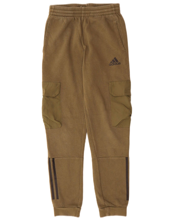 Pantaloni da tuta ADIDAS da ragazzo Cargo Joggers 11-12 anni in cotone kaki