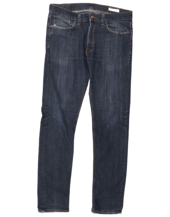 Jeans skinny da uomo Marks & Spencer W34 L33 cotone blu