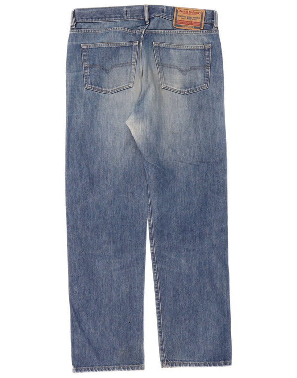 Jeans dritti da uomo Diesel Zatiny W36 L32 in cotone blu