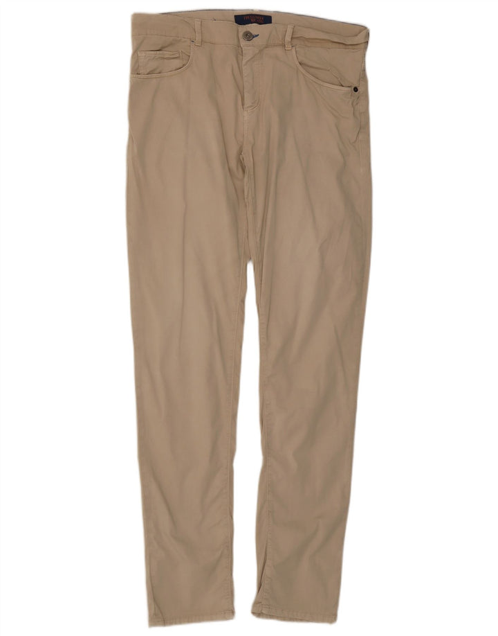 Pantaloni Casual Slim Uomo Trussardi W34 L33 Beige