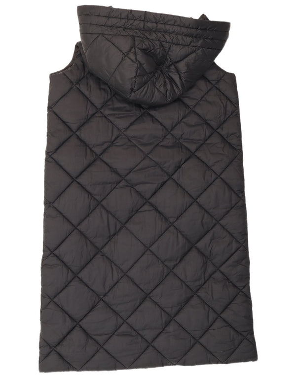 Gilet imbottito lungo con cappuccio oversize da donna Barbour UK 12 medio nero