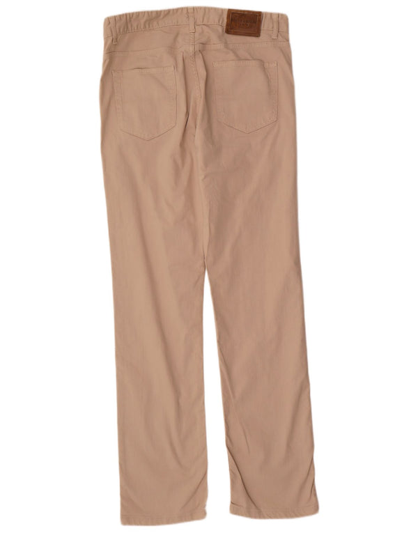 Pantaloni chino slim da uomo Pierre Cardin piccoli W36 L33 cotone beige