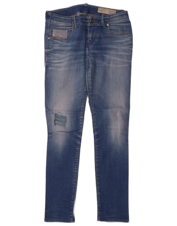 Jeans skinny Guppe da donna Diesel W27 L30 cotone blu