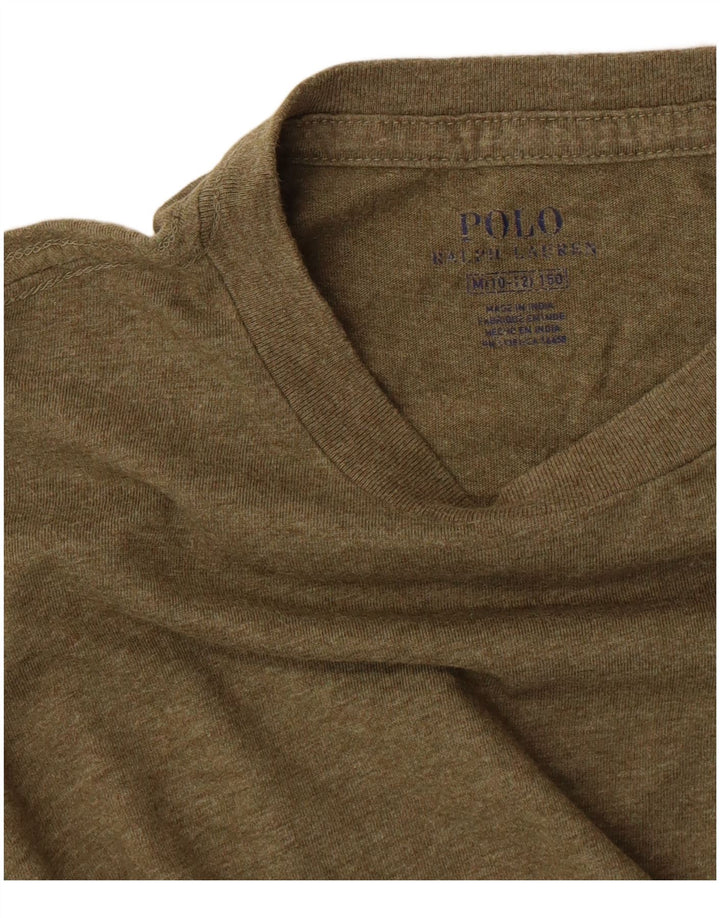 Polo Ralph Lauren Top da bambino a maniche lunghe 10-11 anni medio kaki