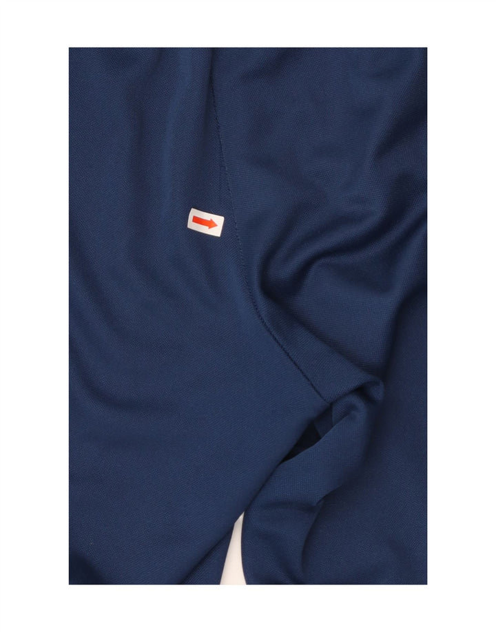 ADIDAS Boys Tracksuit Trousers 11-12 Years Blue Polyester