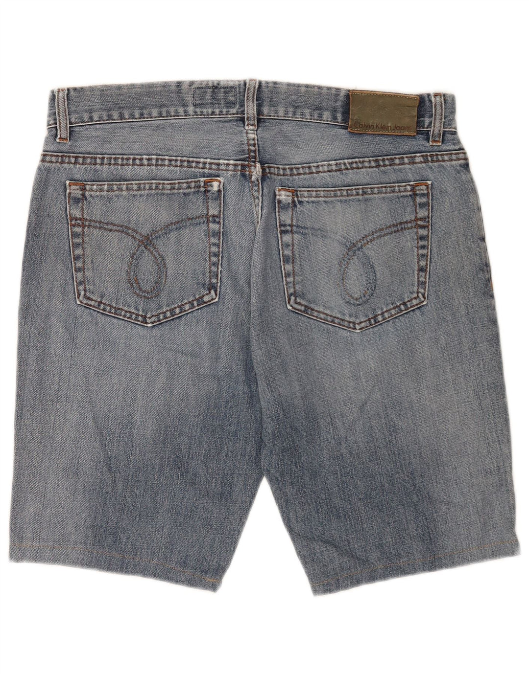 Pantaloncini di jeans da uomo Calvin Klein W34 Large Blu Cotone