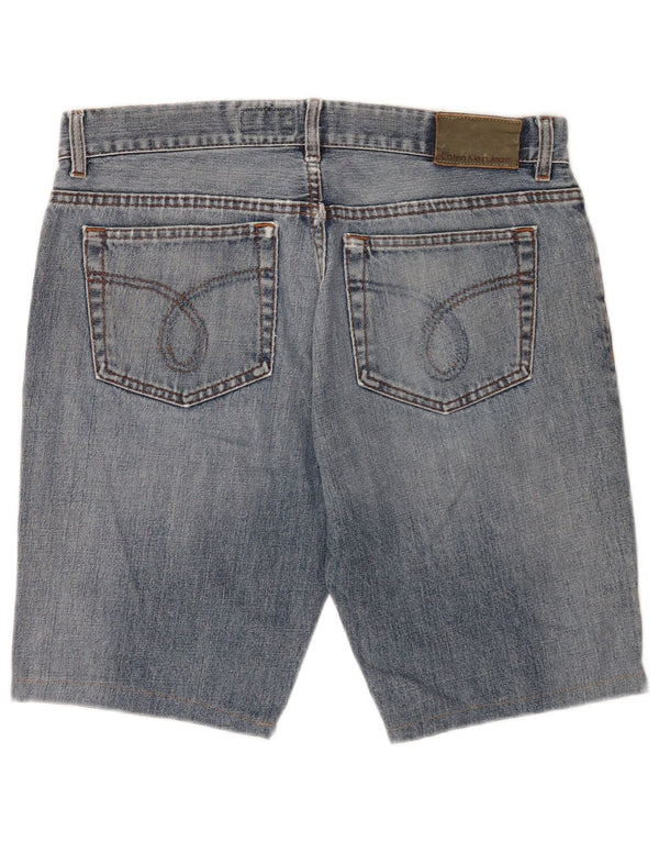 Pantaloncini di jeans da uomo Calvin Klein W34 Large Blu Cotone