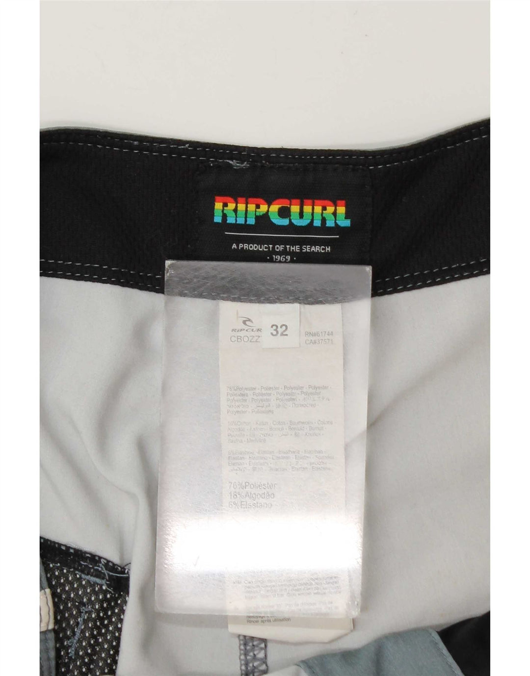 Pantaloncini da bagno da uomo Rip Curl Poliestere a righe multicolori medi