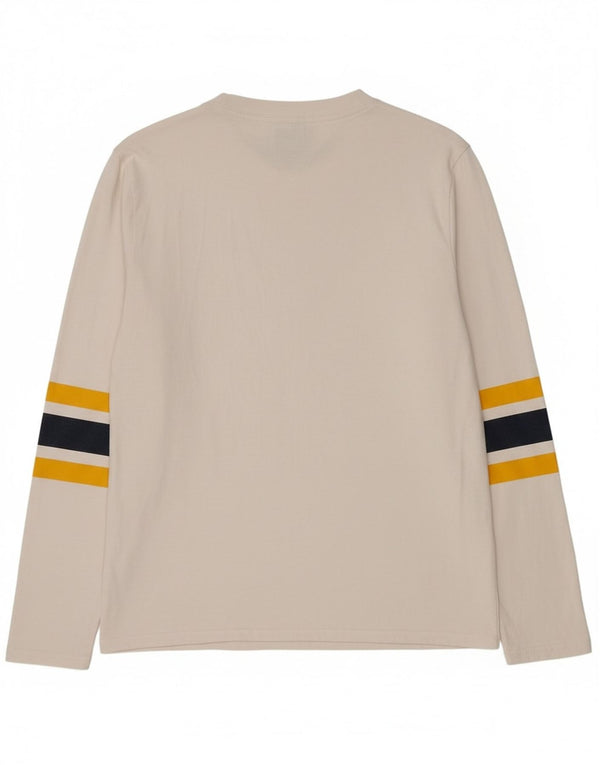 Tommy Hilfiger Uomo Vestibilità rilassata Top a maniche lunghe in cotone a righe bianche