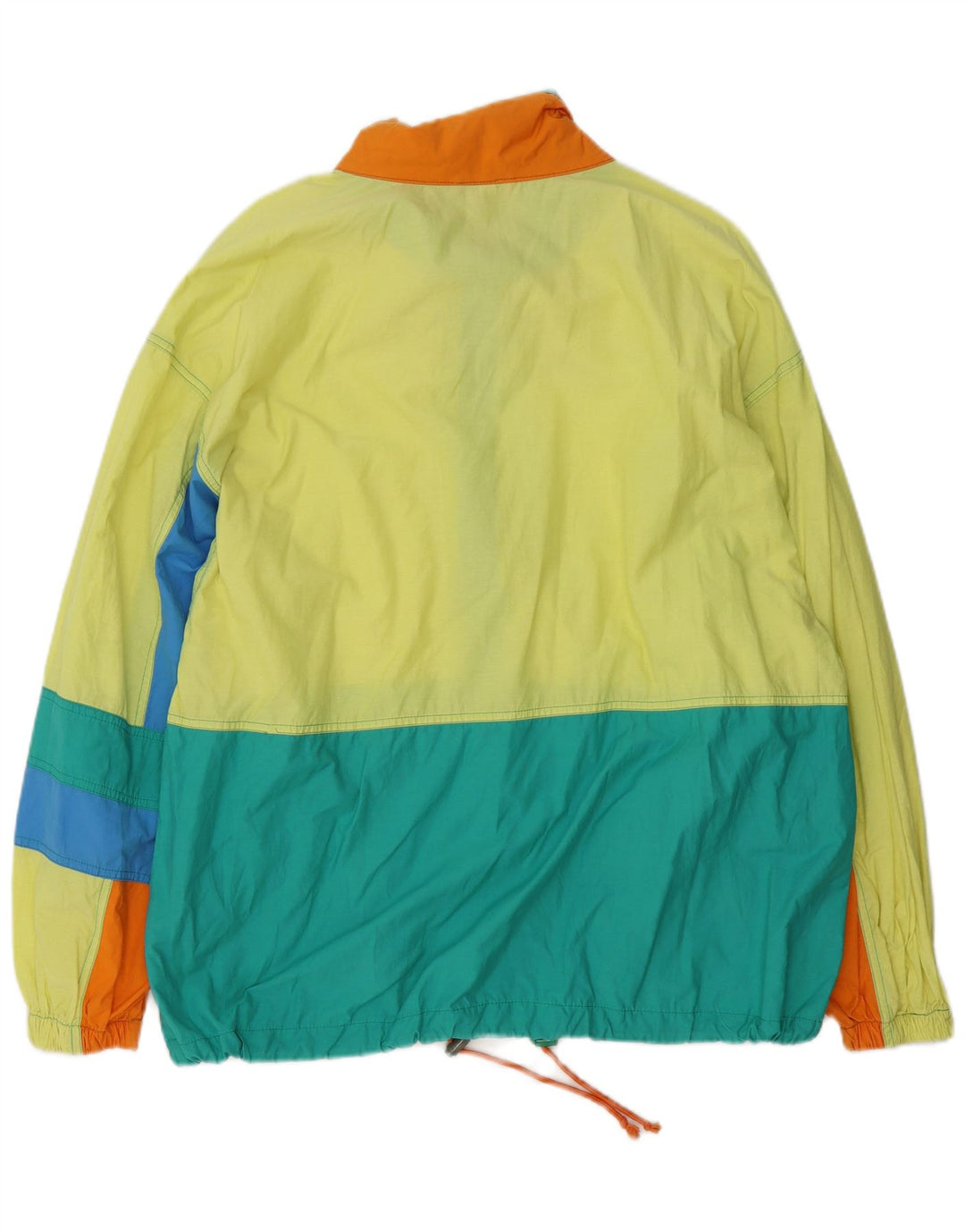 Giacca utilitaria vintage da uomo UK 40 grande blocco di colori multicolore