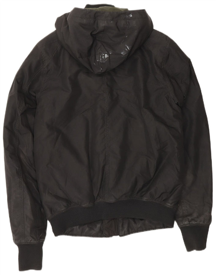 Giacca a vento con cappuccio da uomo G-Star UK 38 poliestere nero medio