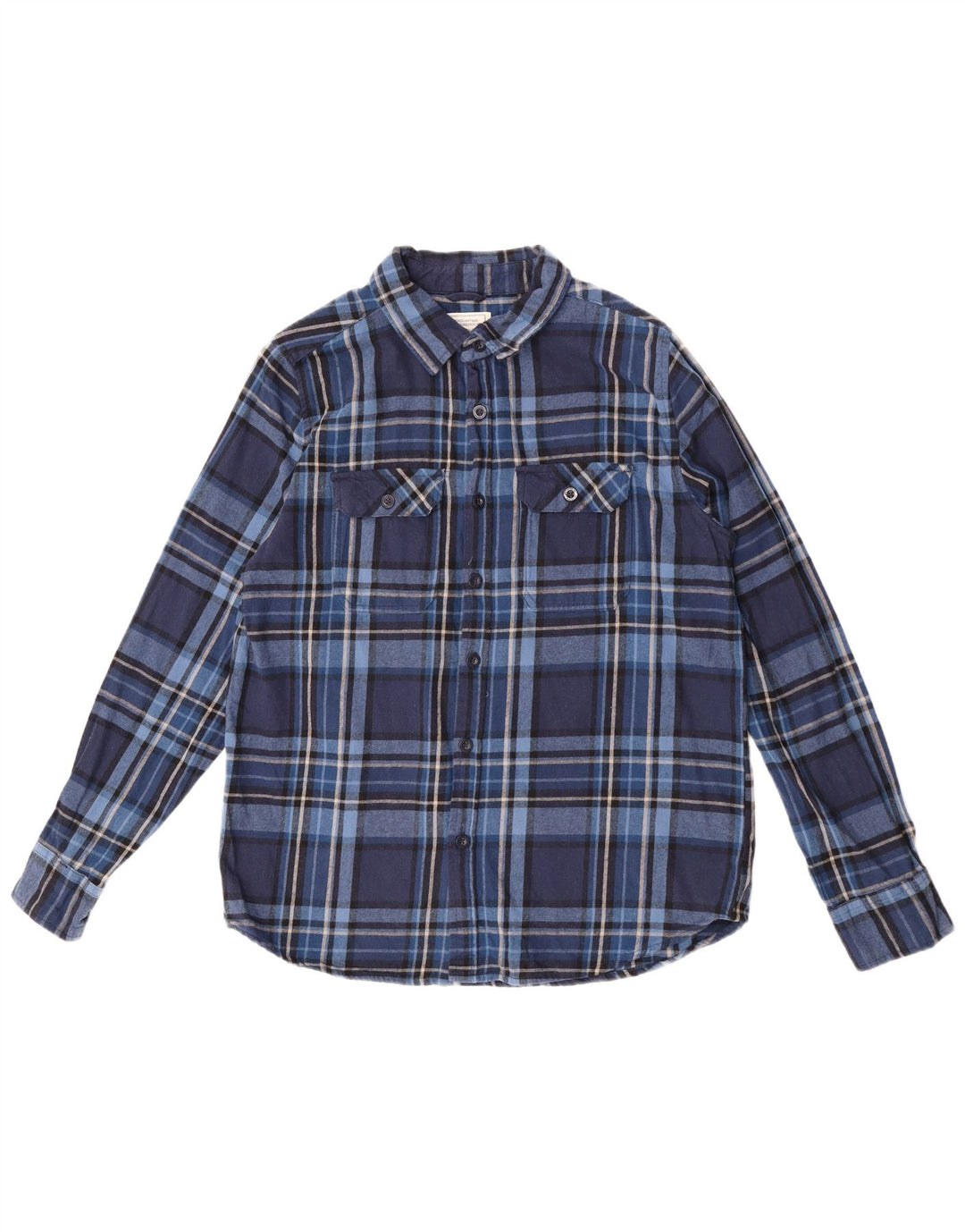 Camicia da uomo in flanella di Mountain Warehouse, cotone a quadri blu navy grande