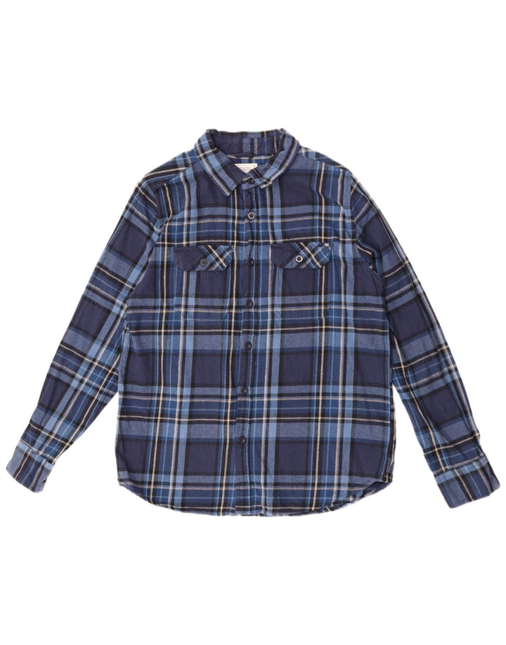 Camicia da uomo in flanella di Mountain Warehouse, cotone a quadri blu navy grande