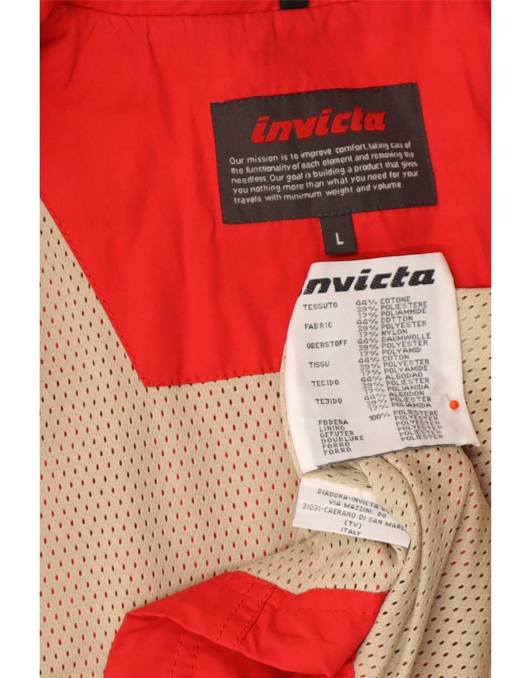 Gilet da donna INVICTA UK 16 grande rosso cotone