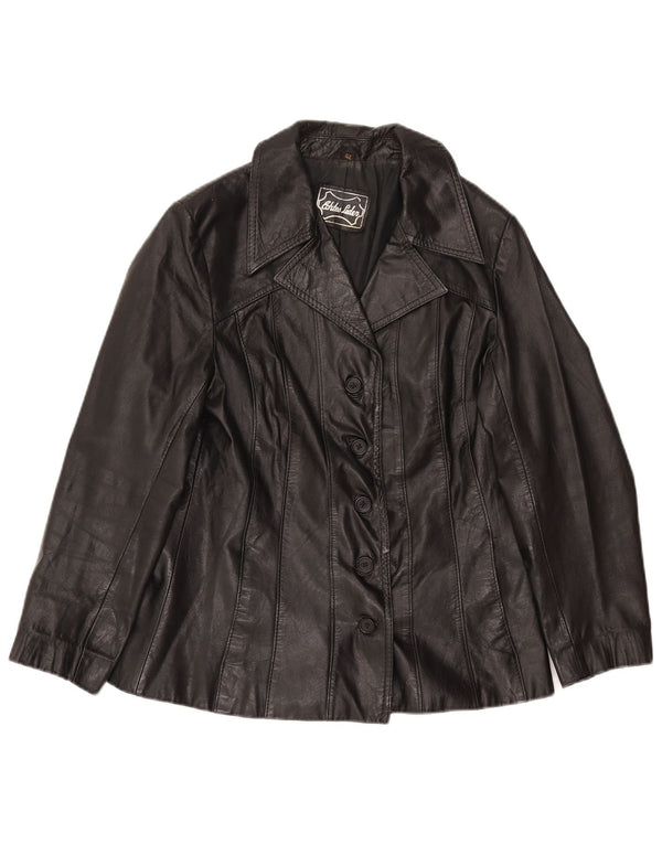Giacca in pelle da donna C&A EU 42 Large in pelle nera