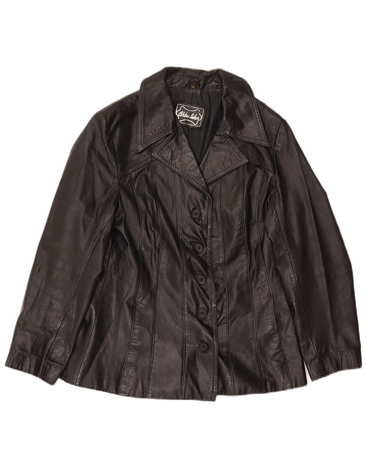 Giacca in pelle da donna C&A EU 42 Large in pelle nera