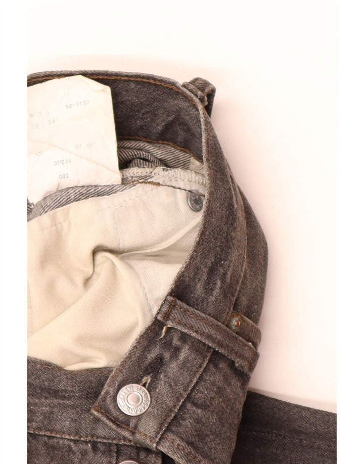 Levi's Uomo 501 Jeans dritti W28 L28 Cotone grigio