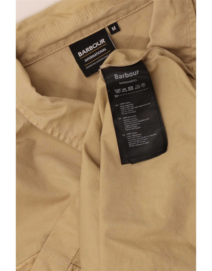 Camicia da uomo Barbour in cotone beige medio