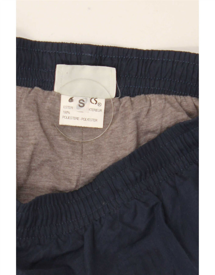 Pantaloni da tuta da uomo Asics piccoli in poliestere blu navy