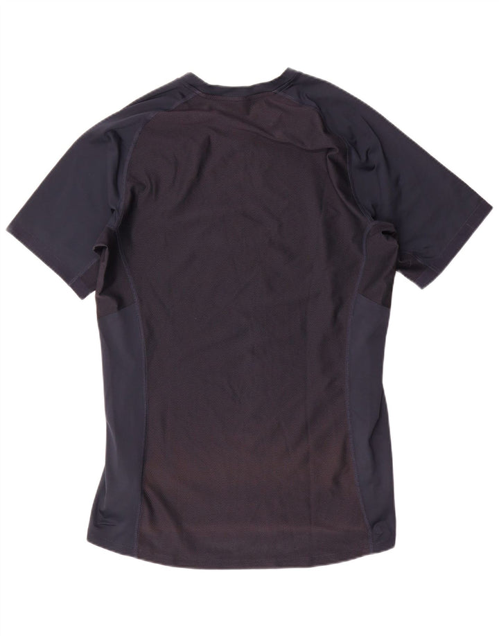 T-shirt da donna Nike Dri Fit Top UK 14 Medium Navy Blue Colourblock