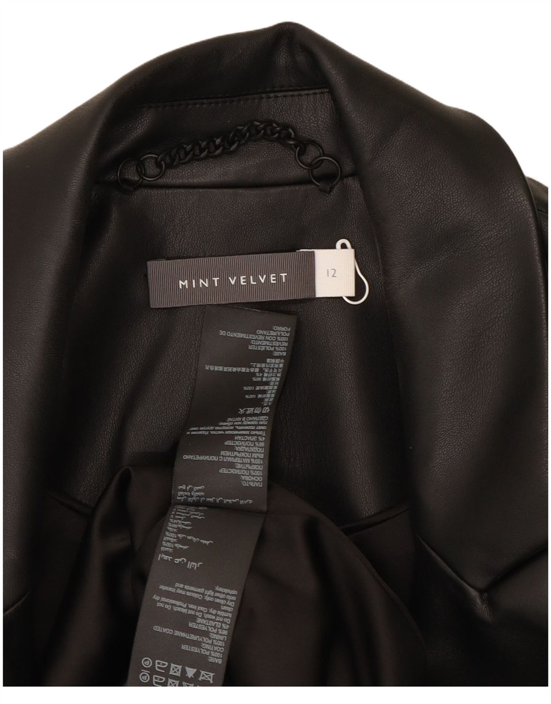 Giacca blazer doppiopetto da donna MINT VELVET UK 12 media nera