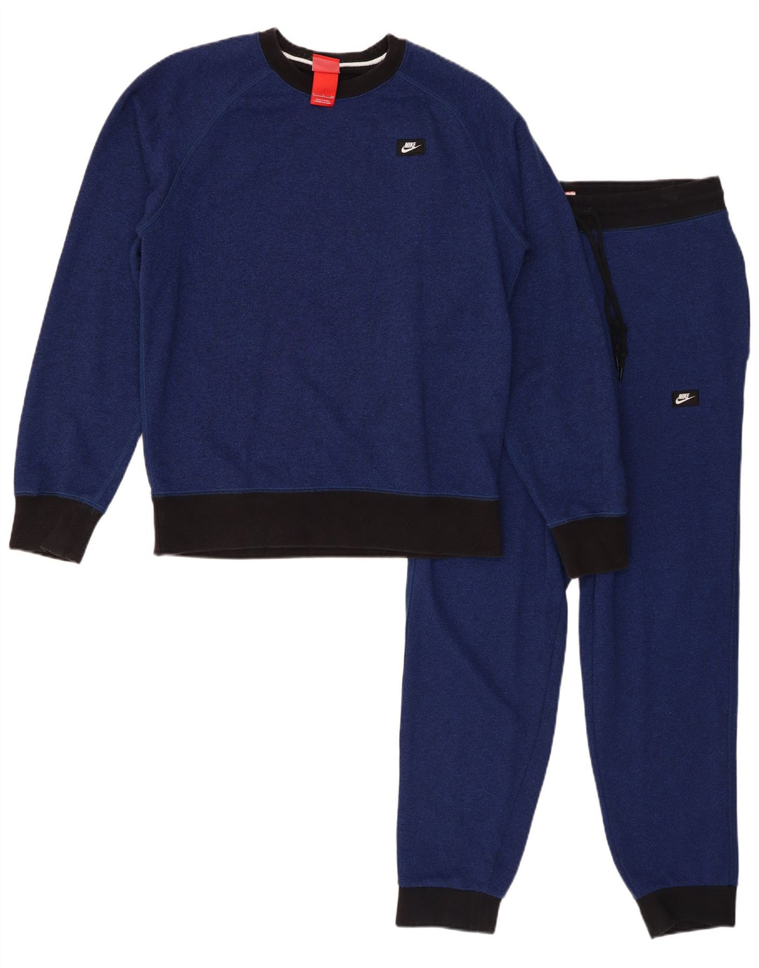 Tuta intera da uomo NIKE Small in cotone color block blu navy