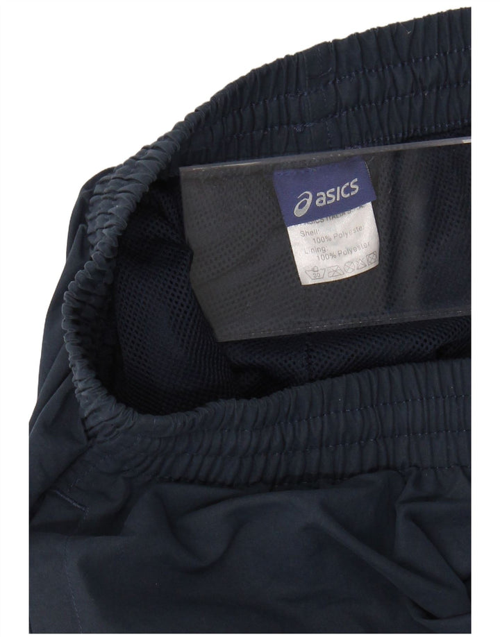 Pantaloni da tuta ASICS da uomo grandi in poliestere blu navy