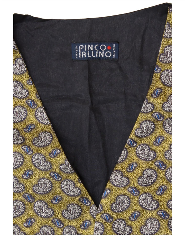 Gilet Uomo Pinco Pallino Giallo Medio Paisley