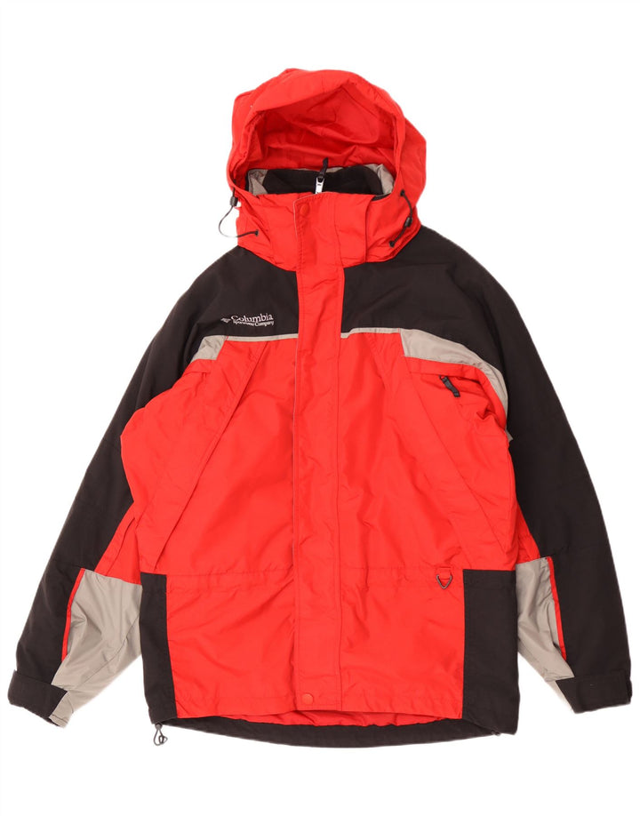 Giacca a vento Columbia Interchange da uomo UK 36 Small Red Colourblock