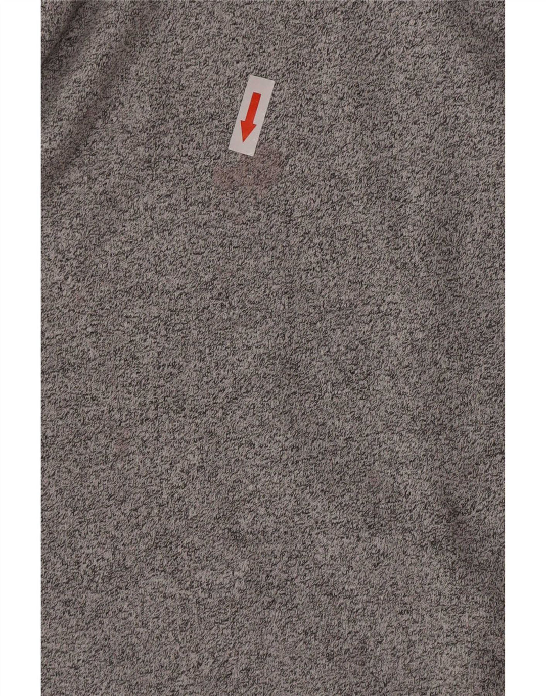 Felpa Asics da uomo con collo con zip grafica, maglione piccolo, cotone chiazzato grigio