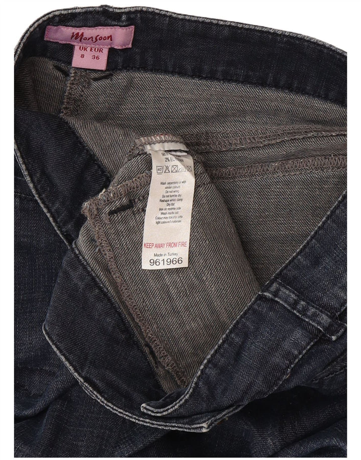 Jeans svasati da donna Monsoon UK 8 Small W27 L30 Cotone blu navy