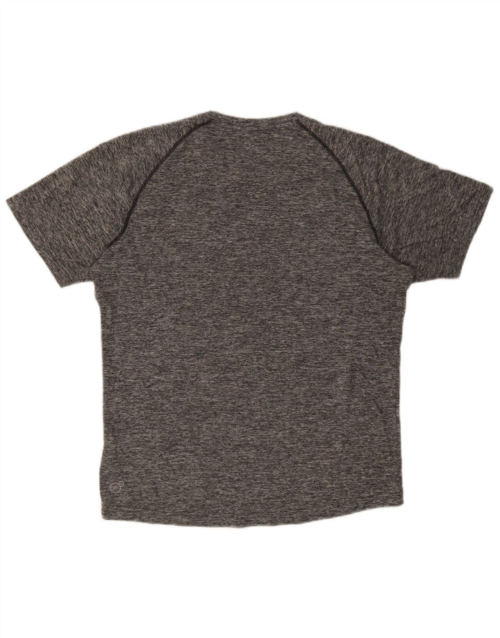 T-shirt da uomo Puma Top in poliestere chiazzato grigio medio