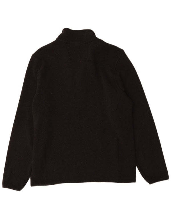 Maglione maglione con zip da uomo The North Face nero medio
