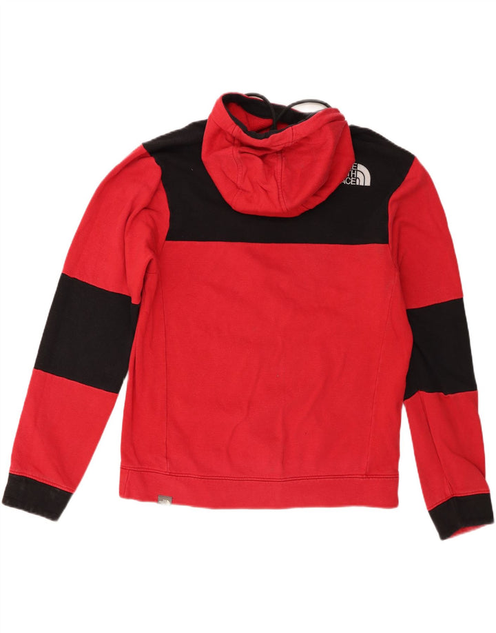 Felpa con cappuccio da uomo The North Face rosso medio color block