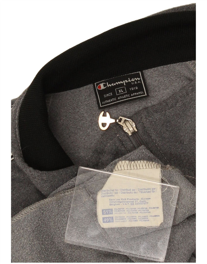 Giacca sportiva da uomo con grafica Champion XL Poliestere color block grigio
