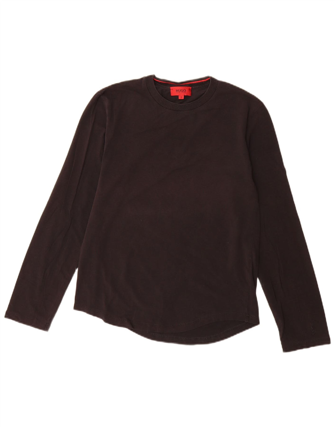 Hugo Boss Top da uomo a manica lunga piccolo in cotone nero