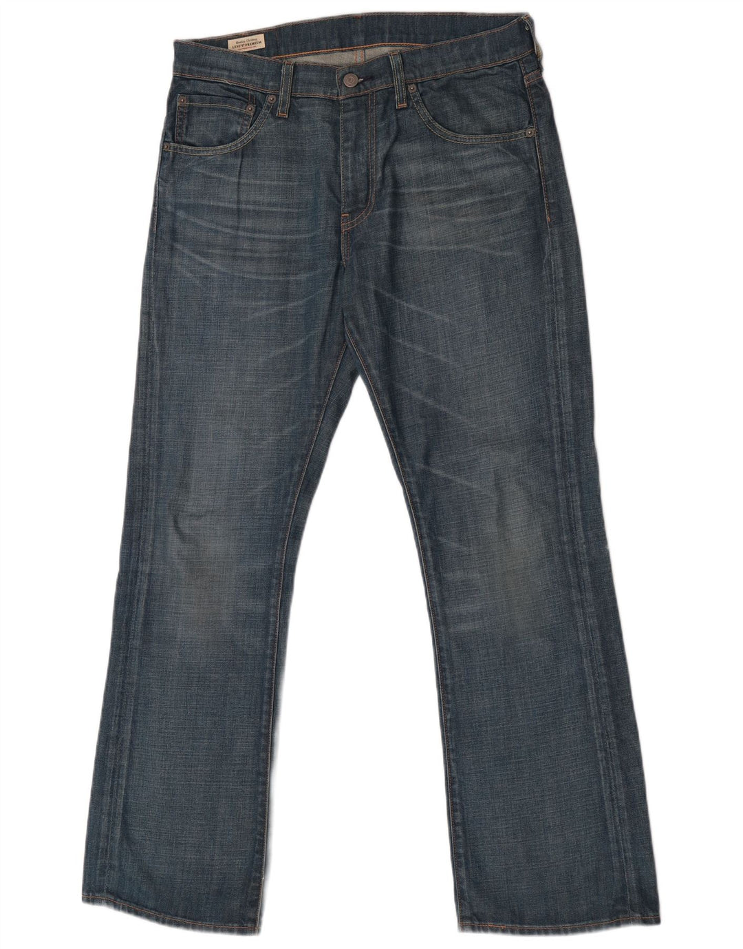 Levi's Uomo 527 Jeans Bootcut W32 L30 Cotone Blu