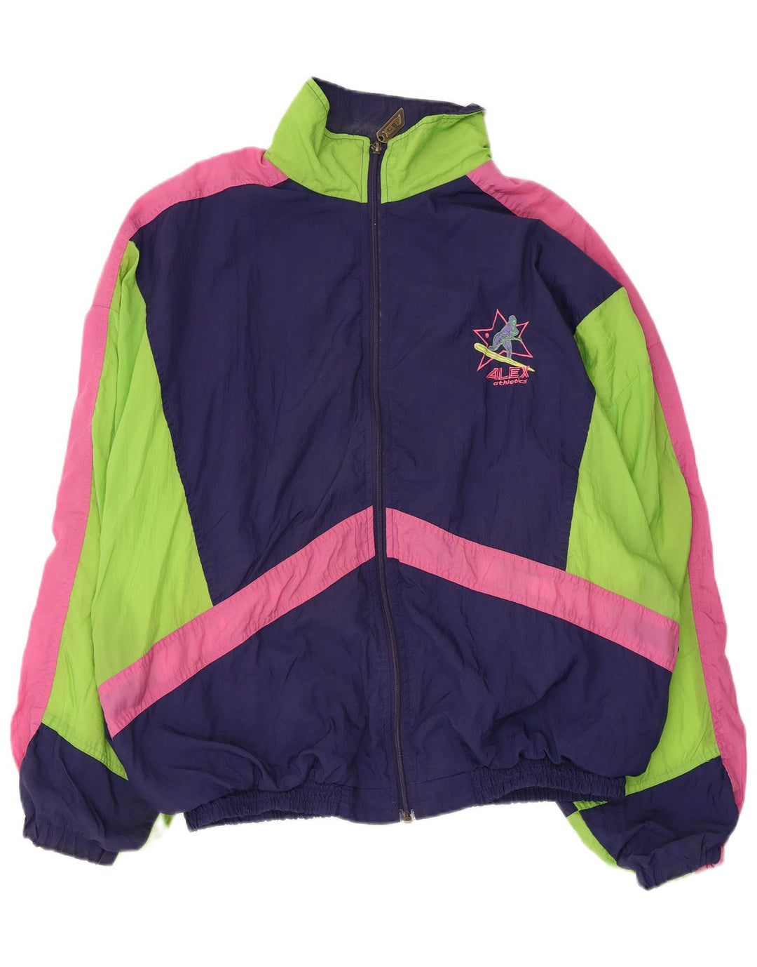 ALEX ATHLETICS Giacca da tuta da uomo 2XL Blu navy Colourblock