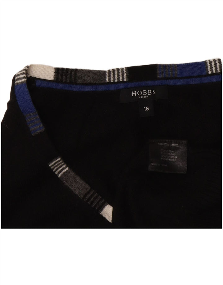 Canotta da donna Hobbs UK 16 grande cotone nero
