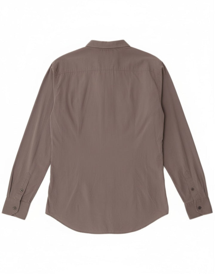 Camicia Slim Uomo Dolce & Gabbana IT 52 Large Cotone Grigio