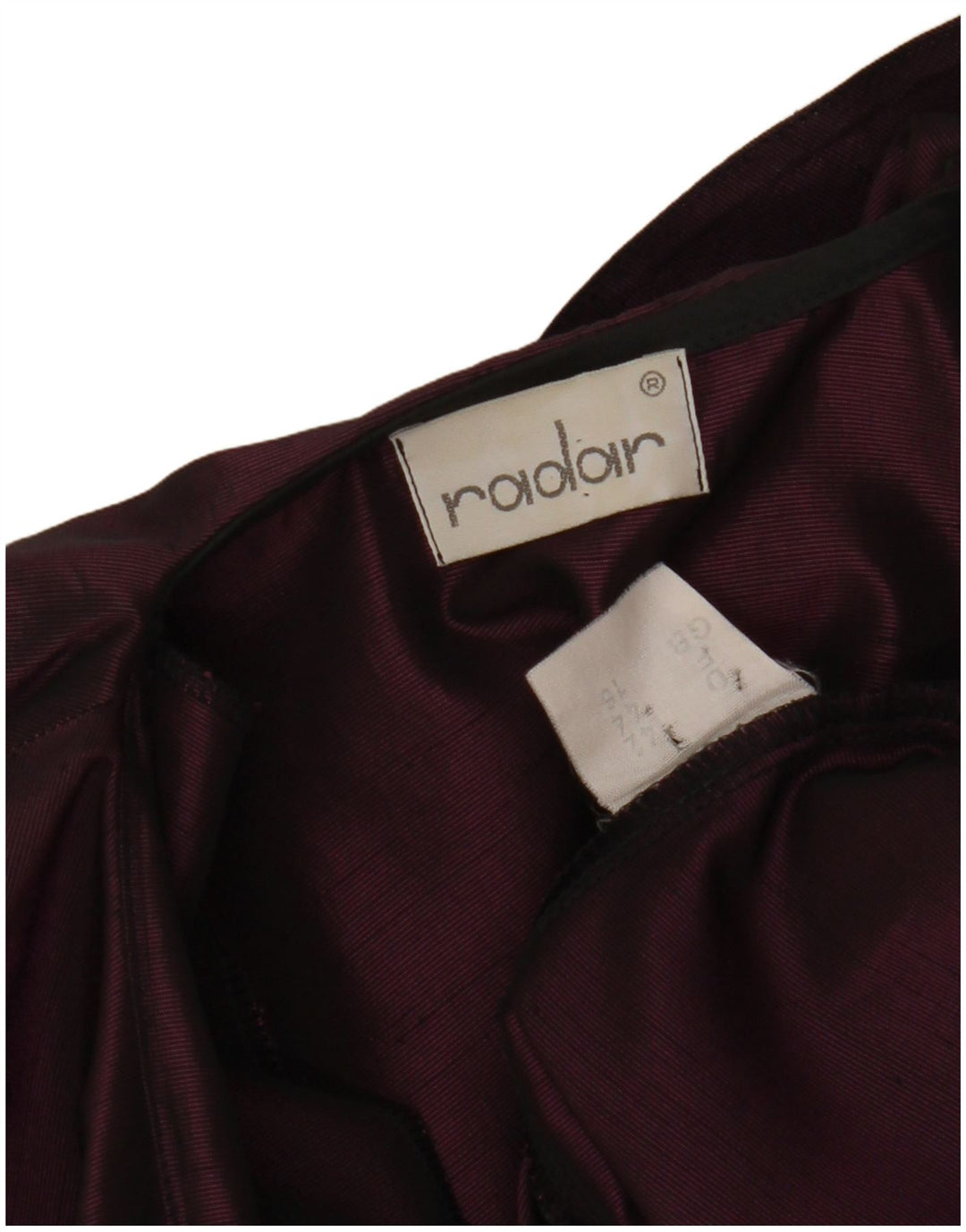 Giacca blazer a 1 bottone corta da donna VINTAGE UK 16 grande viola