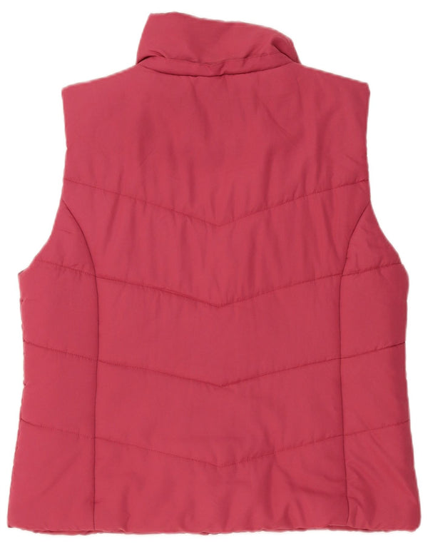 Gilet imbottito da donna Kangaroos UK 16 grande rosa poliestere