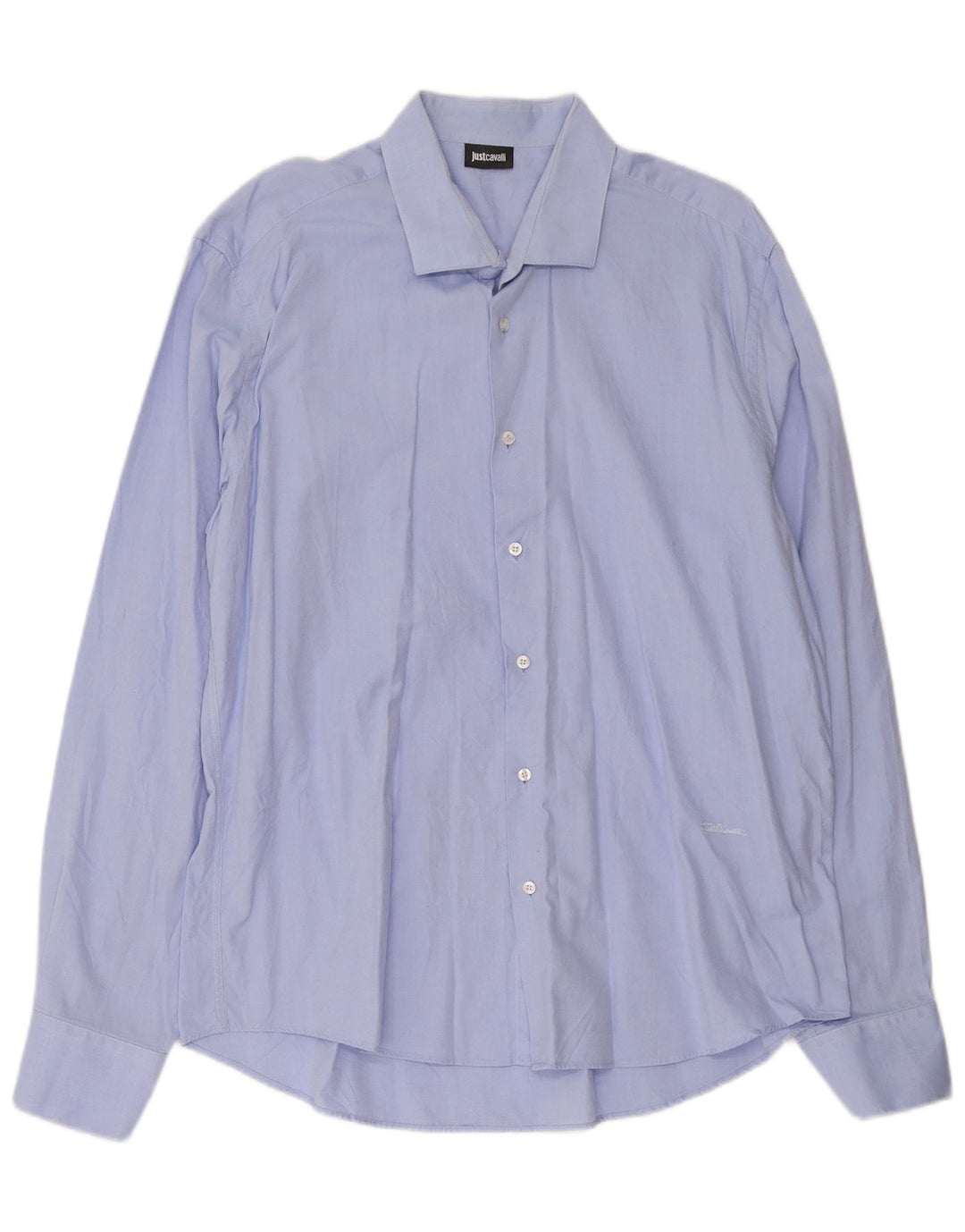 Camicia da uomo Just Cavalli Taglia 45 17 3/4 XL Blu