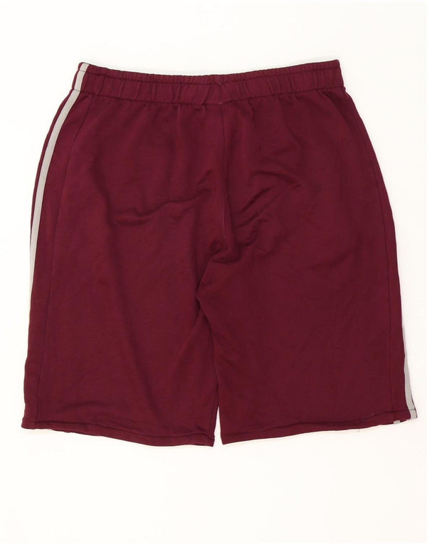 Pantaloncini sportivi Adidas Climalite da uomo di grandi dimensioni in poliestere bordeaux