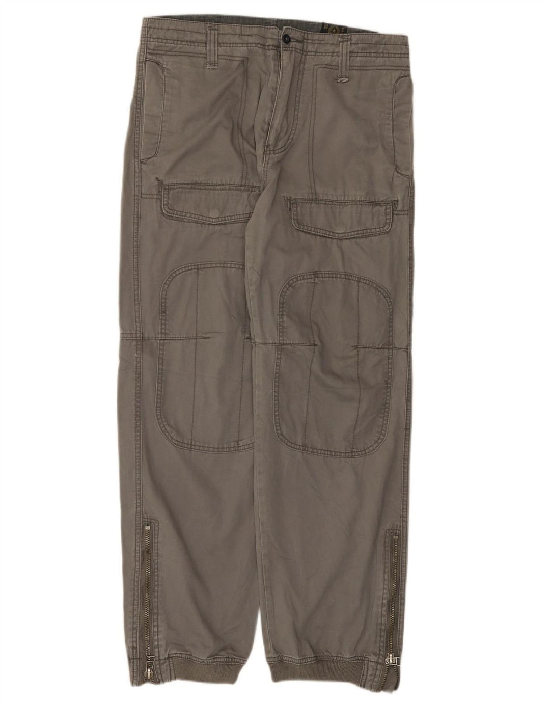 Pantaloni cargo da jogging da uomo XDYE EU 44 Large W34 L31 Cotone grigio