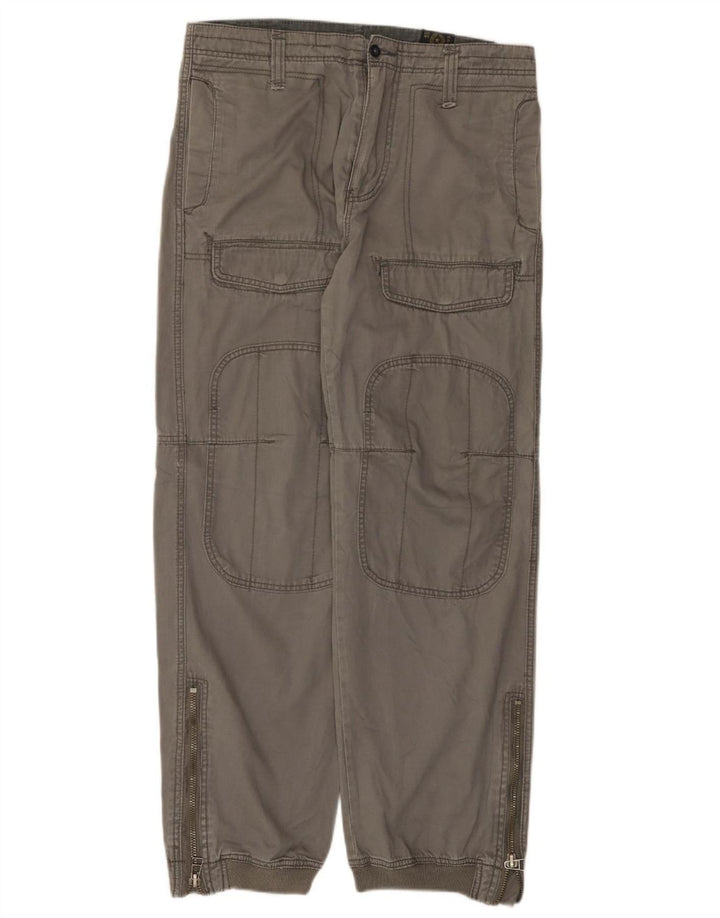 Pantaloni cargo da jogging da uomo XDYE EU 44 Large W34 L31 Cotone grigio