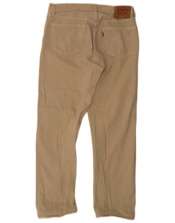 Levi's Uomo 501 Jeans dritti W34 L29 Beige