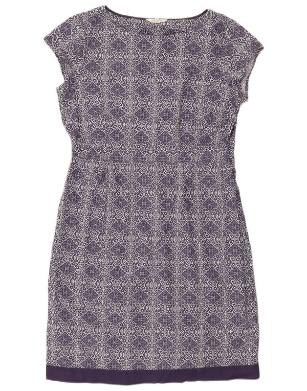 Abito tubino da donna White Stuff UK 14 Grande cotone floreale viola