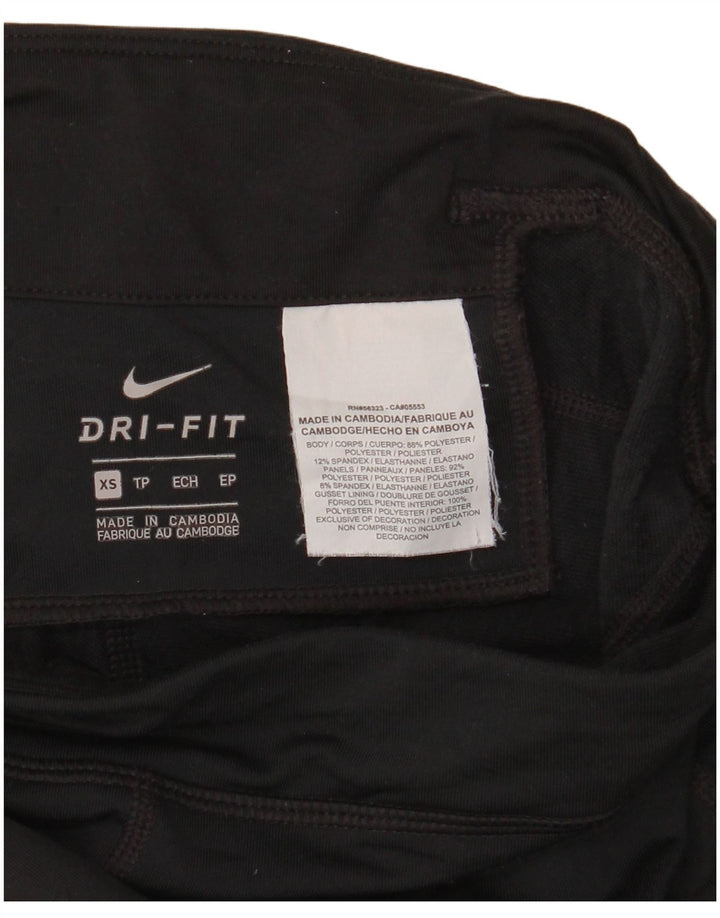 Leggings Dri Fit da donna NIKE UK 4 XS poliestere nero